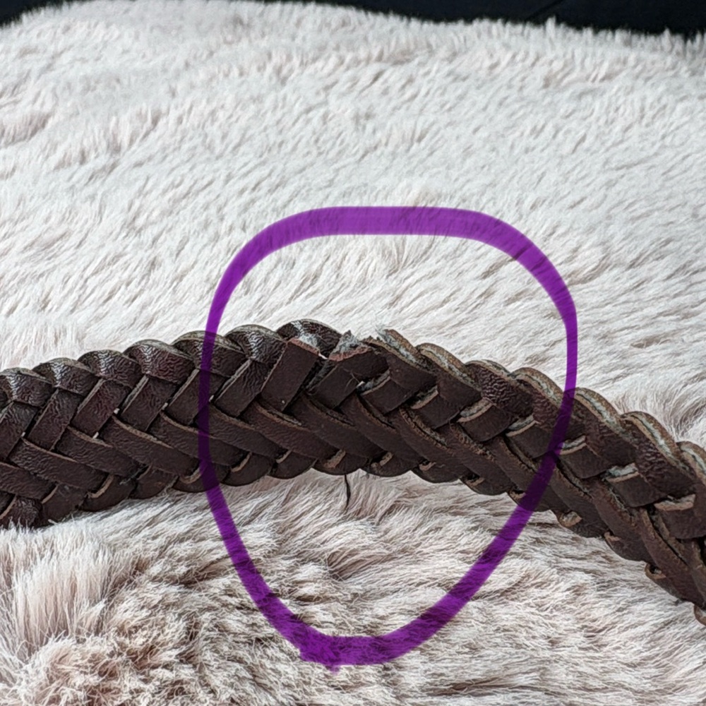 Brighton Brown and Black Woven Crossbody Bag- Retired. Braided Strap. - Picture 8 of 8